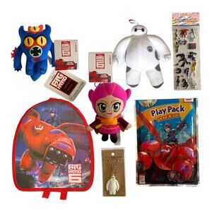 Disney Big Hero 6 Easter Basket Set - Backpack, Plush, Figures Toys for Boys